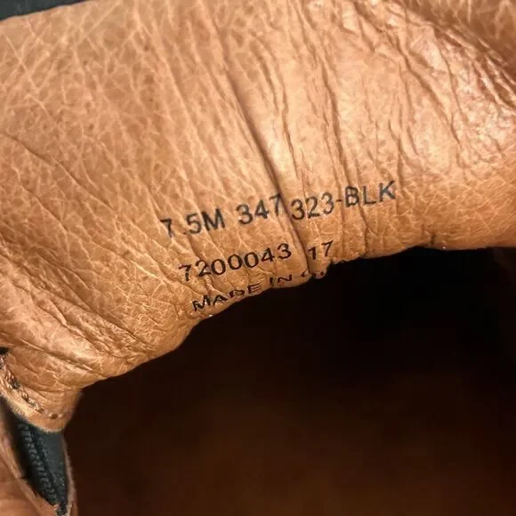 Frye Lena Zip Low Sneaker - Women's  Size 7.5 Black - Picture 7 of 7